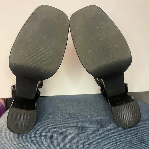 Fashion to Figure Maria Platform Heel- Black Patent- Size 9W - Picture 10 of 10